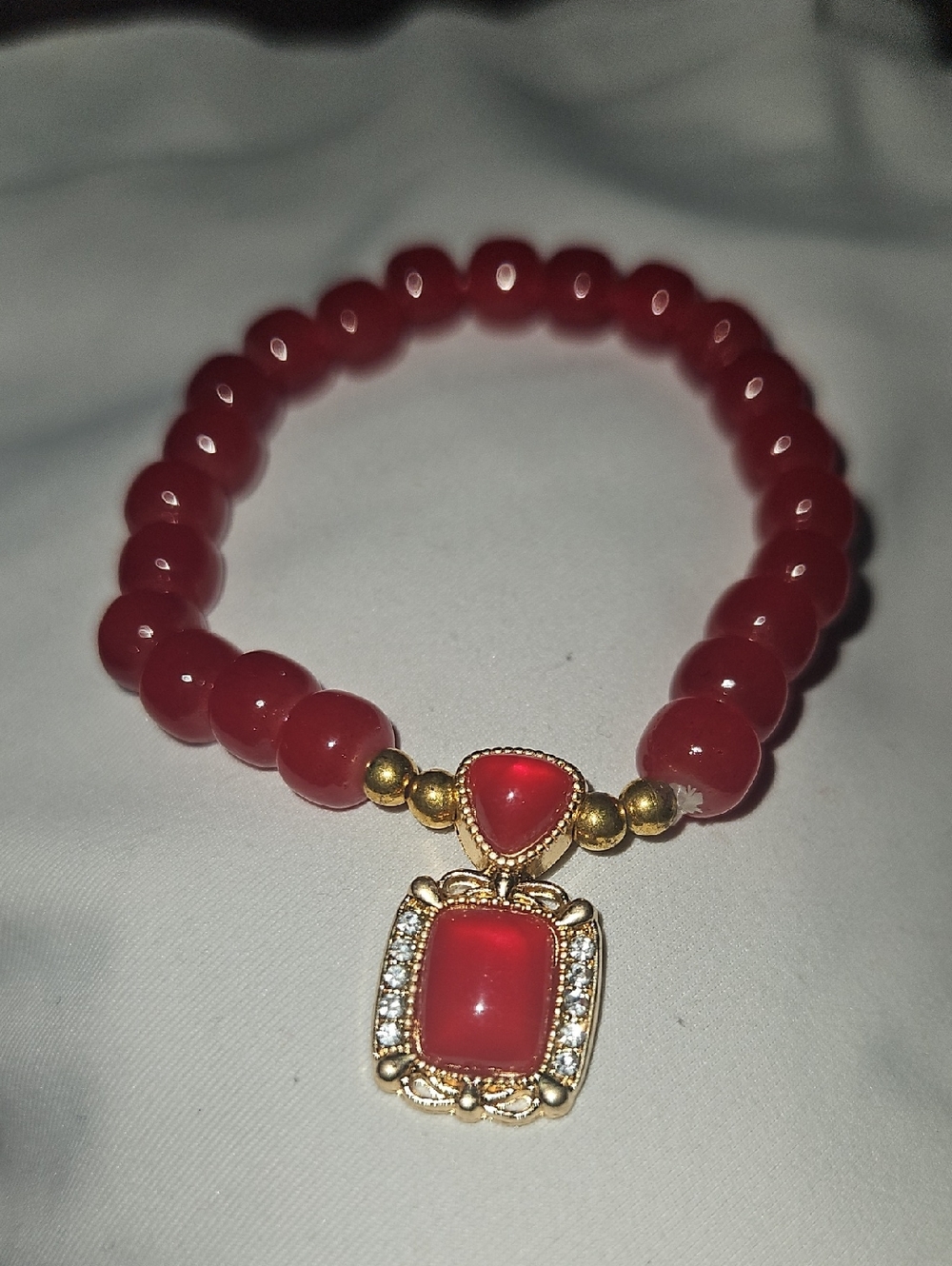 Carnelian Beaded Bracelet